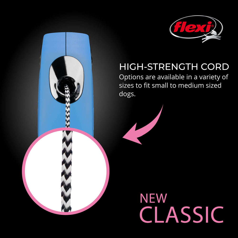 FLEXI New Classic cord leash with high-strength cord for reliable control.