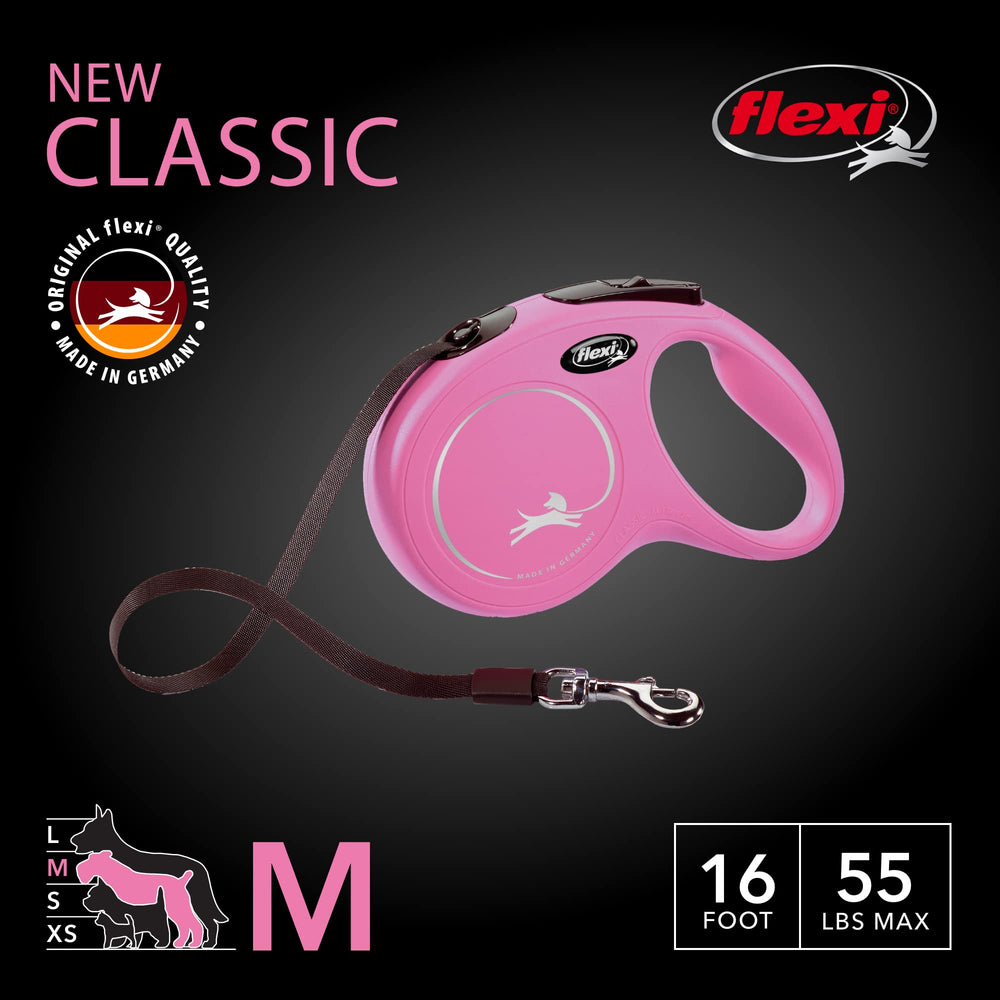 FLEXI New Classic pink ergonomic handle for comfortable grip on long strolls