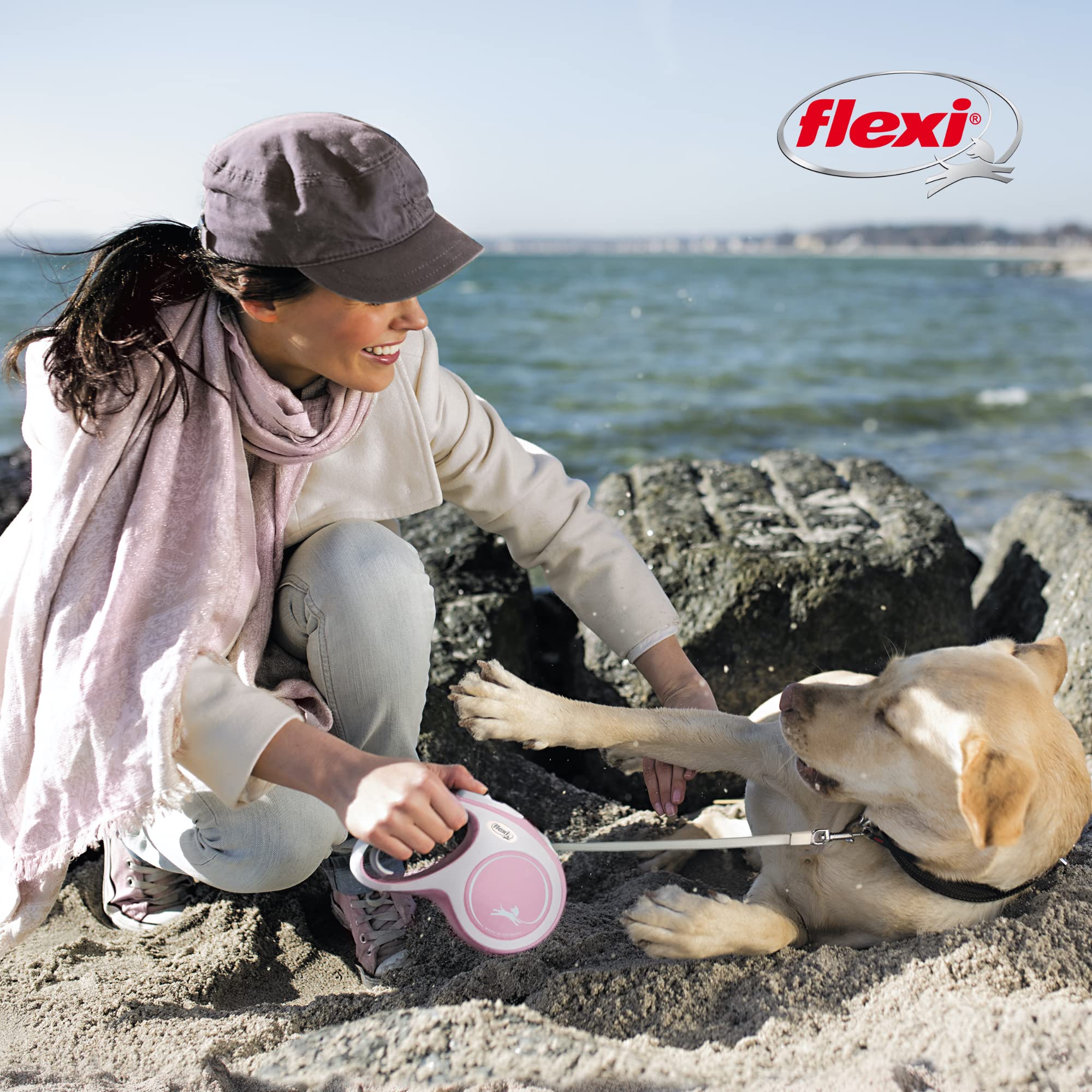 FLEXI New Comfort large-dog capacity up to 132 lbs for strong pets.