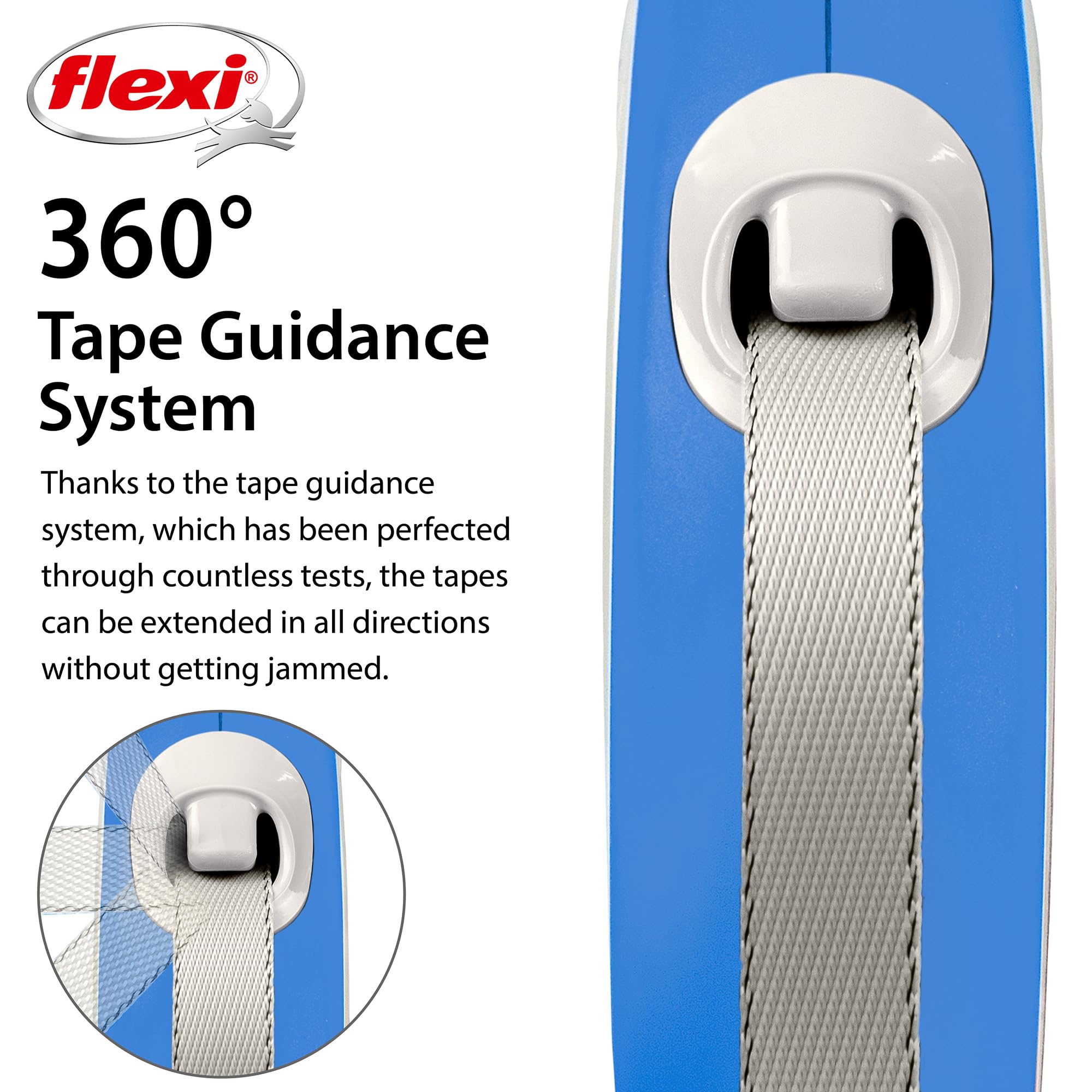 FLEXI New Comfort tangle-free design prevents snags during city walks.