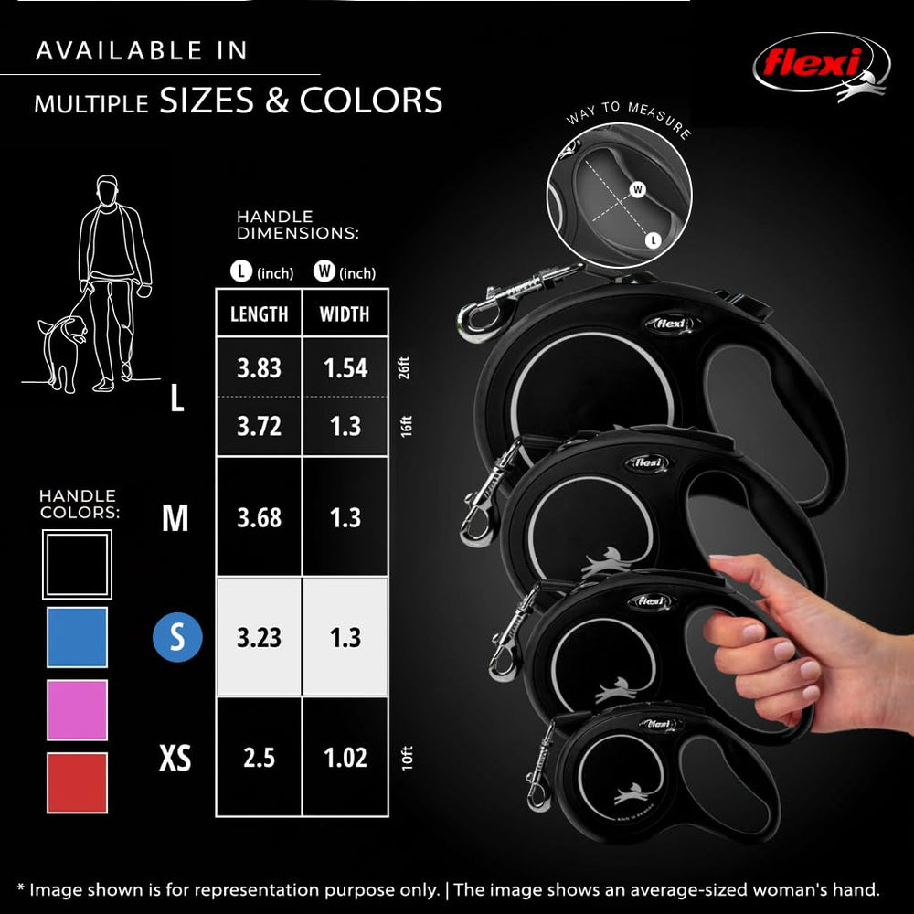 Leash for dogs up to 33 lbs, ideal for small breeds.