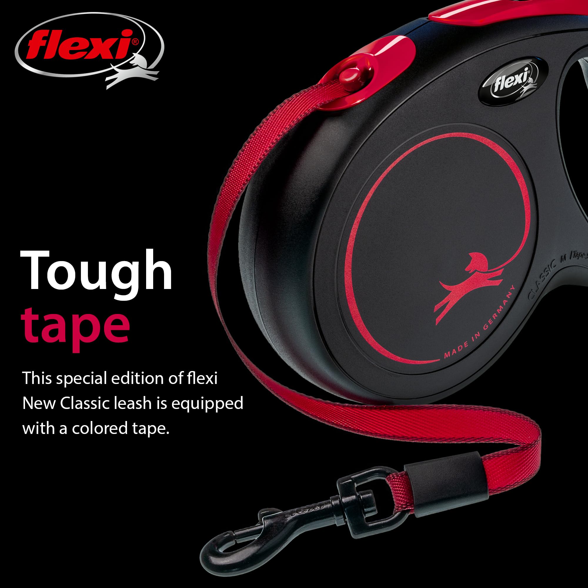 FLEXI Special Edition Black Fire leash adds bold style
