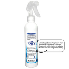 FlexTran Canine Itch Care bottle label close-up shows gentle formula.