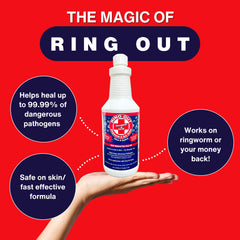 FlexTran Ring Out Shampoo label close-up showing pH-optimized formula.