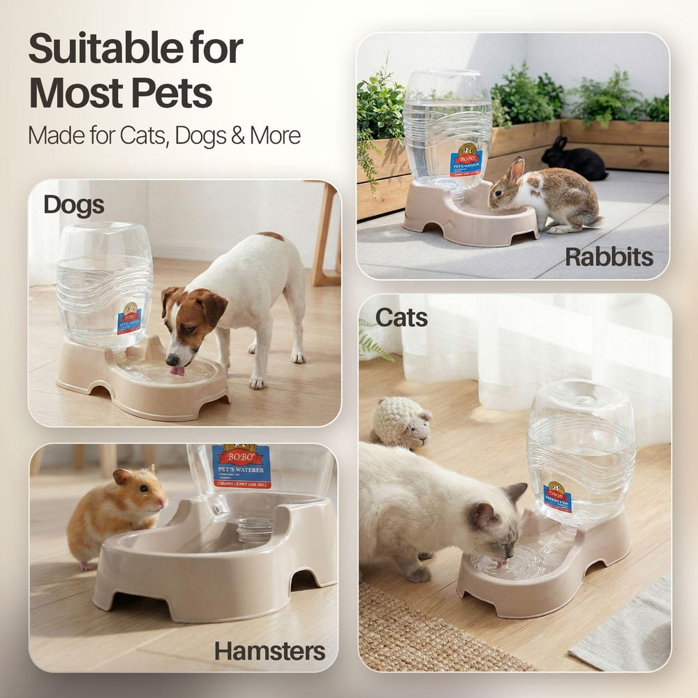 Flexzion beige waterer promotes spill-free hydration in shared spaces