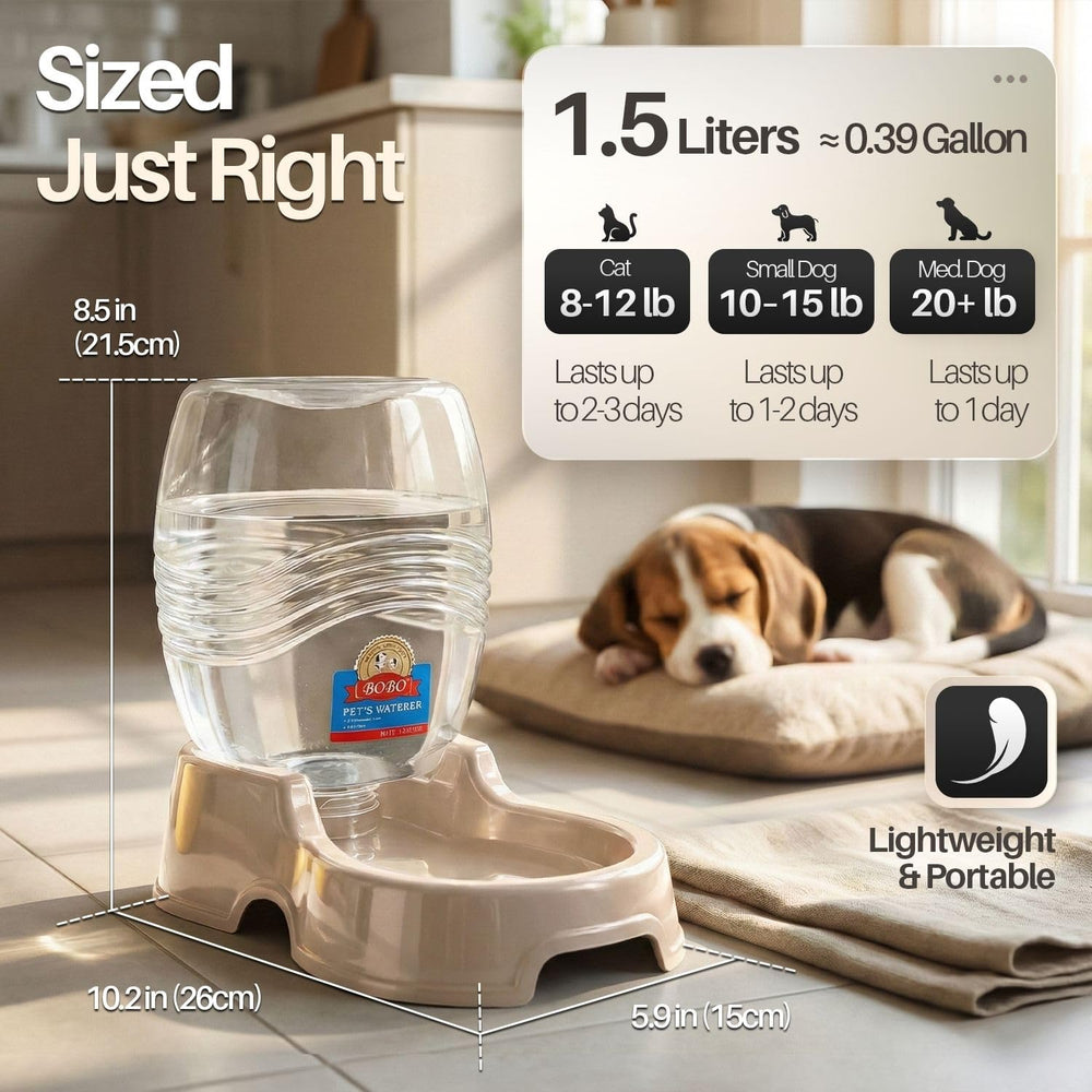 Flexzion 1.5 liter capacity supports hydration for multiple pets