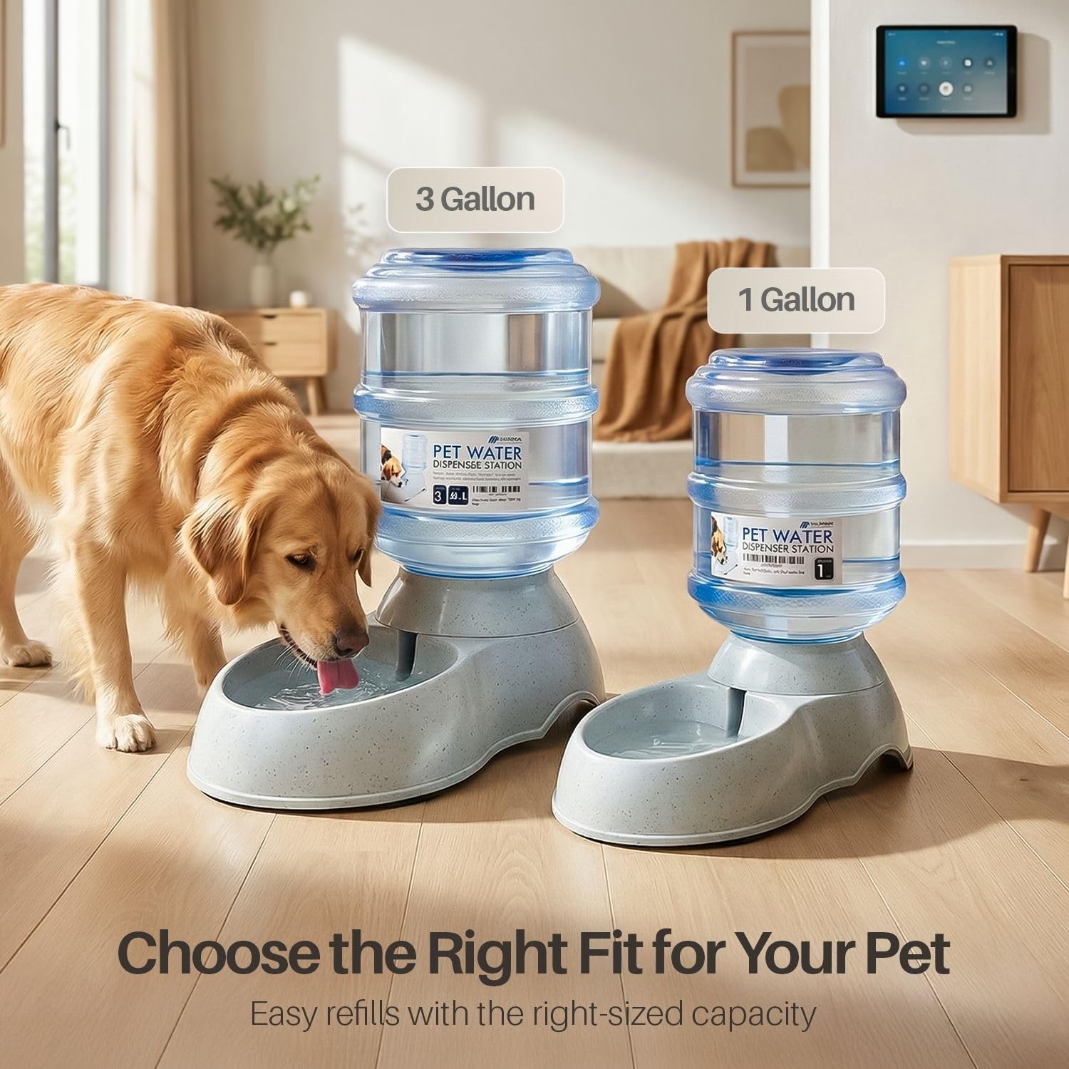 Easy-clean PP plastic waterer from Flexzion resists stains and odors