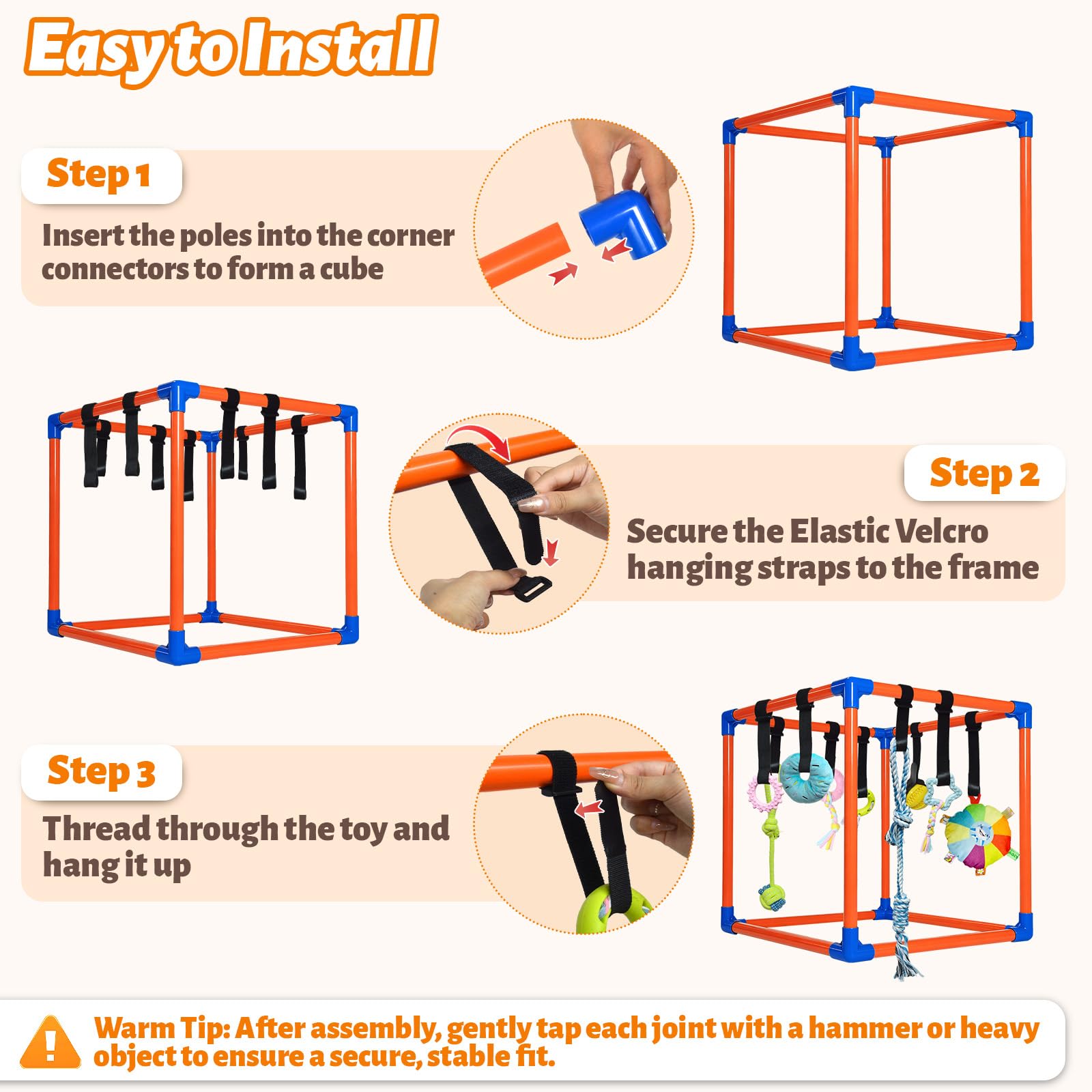 Flickzy quick-assembly setup saves time for indoor puppy fun