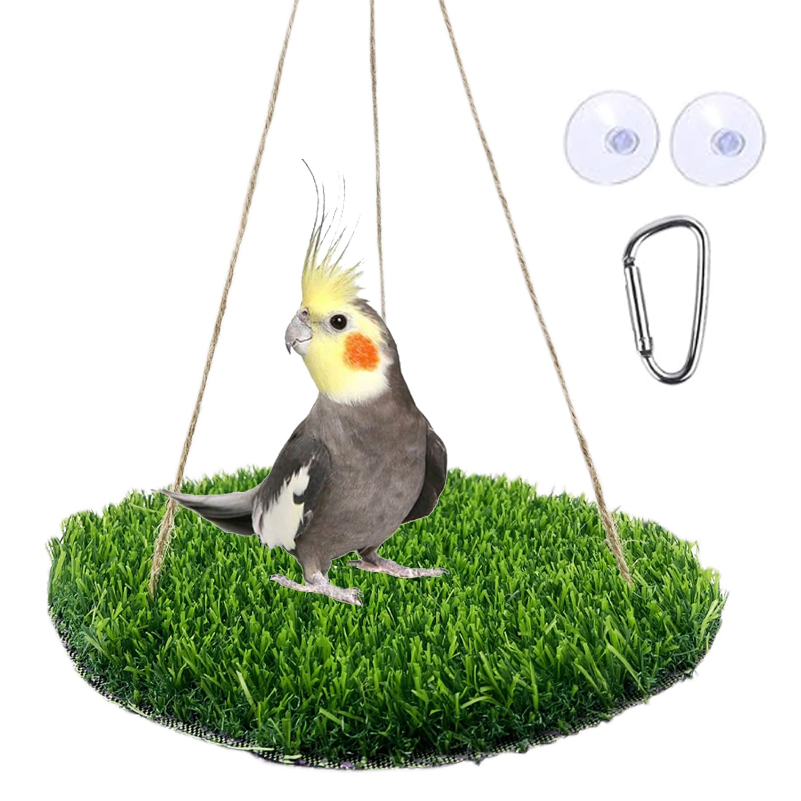 FlidRunest foraging mat with adjustable hemp rope offers customizable height