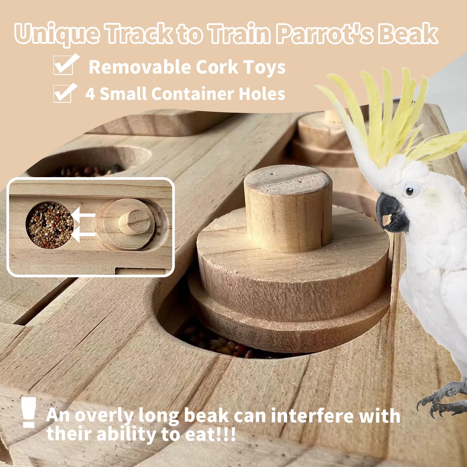 FlidRunest compact parrot-training toy fits smaller cages and supports learning through play