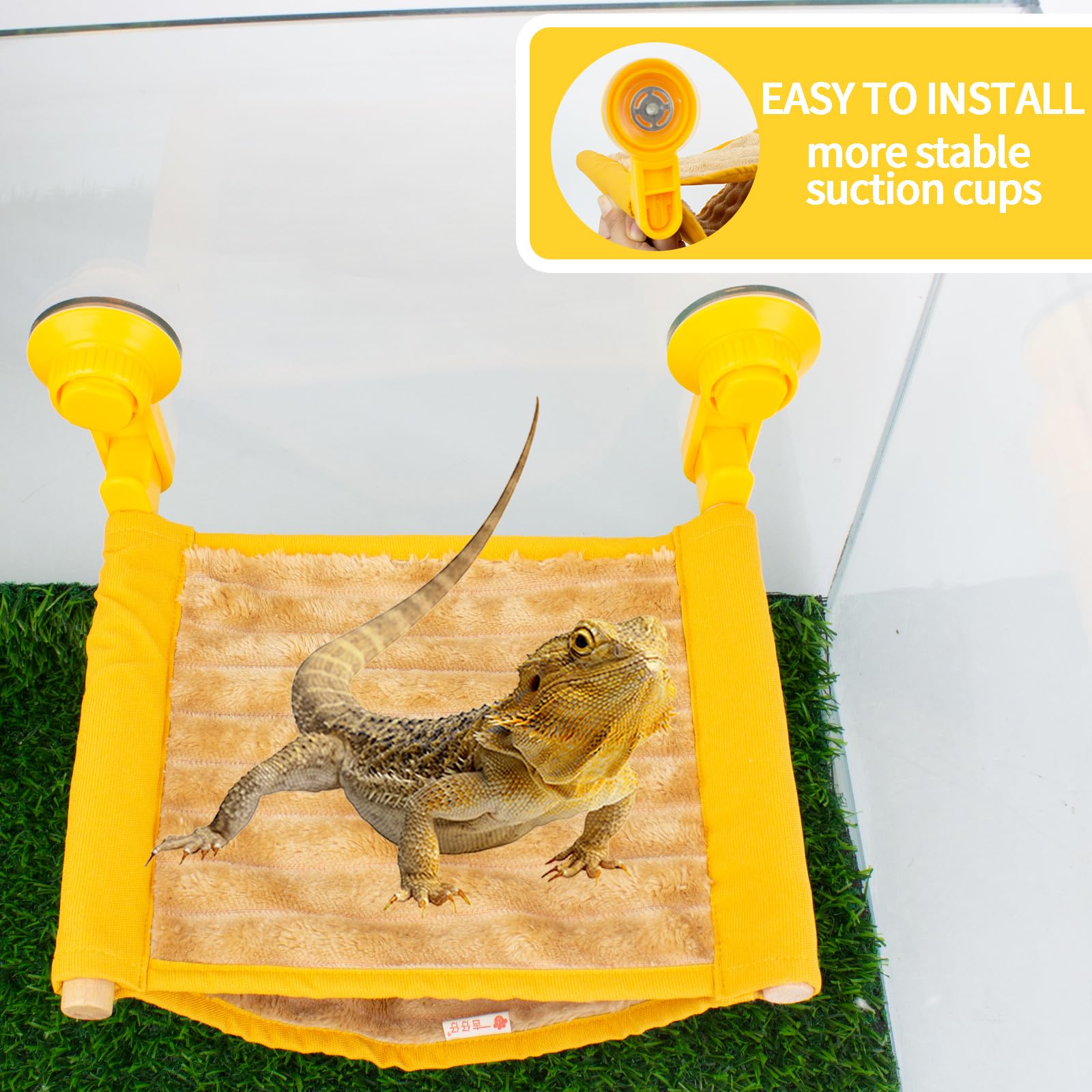FlidRunest double-layer lizard hammock provides a private hideaway.