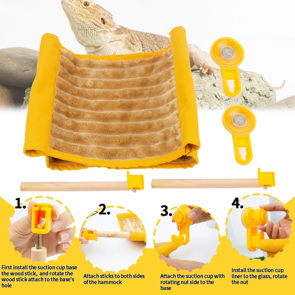 FlidRunest hammock is easy to install and clean with suction cups.