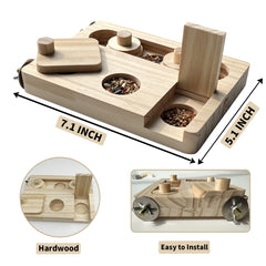 FlidRunest safe natural hardwood close-up shows non-toxic materials for long-lasting play