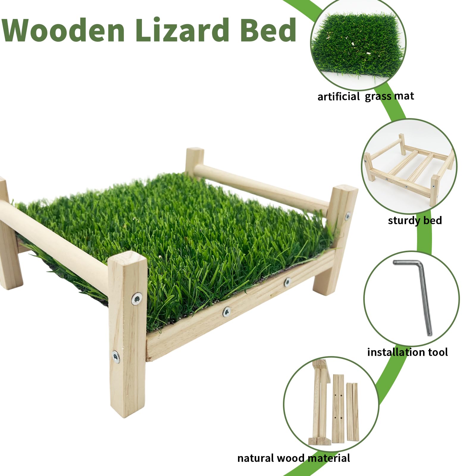 FlidRunest quick-assembly kit with screws and tools for fast, hassle-free setup of the foraging bed.