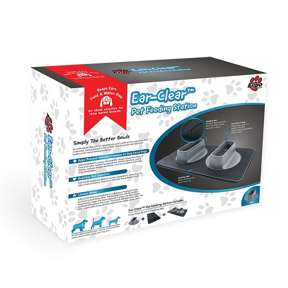 Flipo Dishwasher-Safe HDPE bowls and durable feeding mat for easy cleaning
