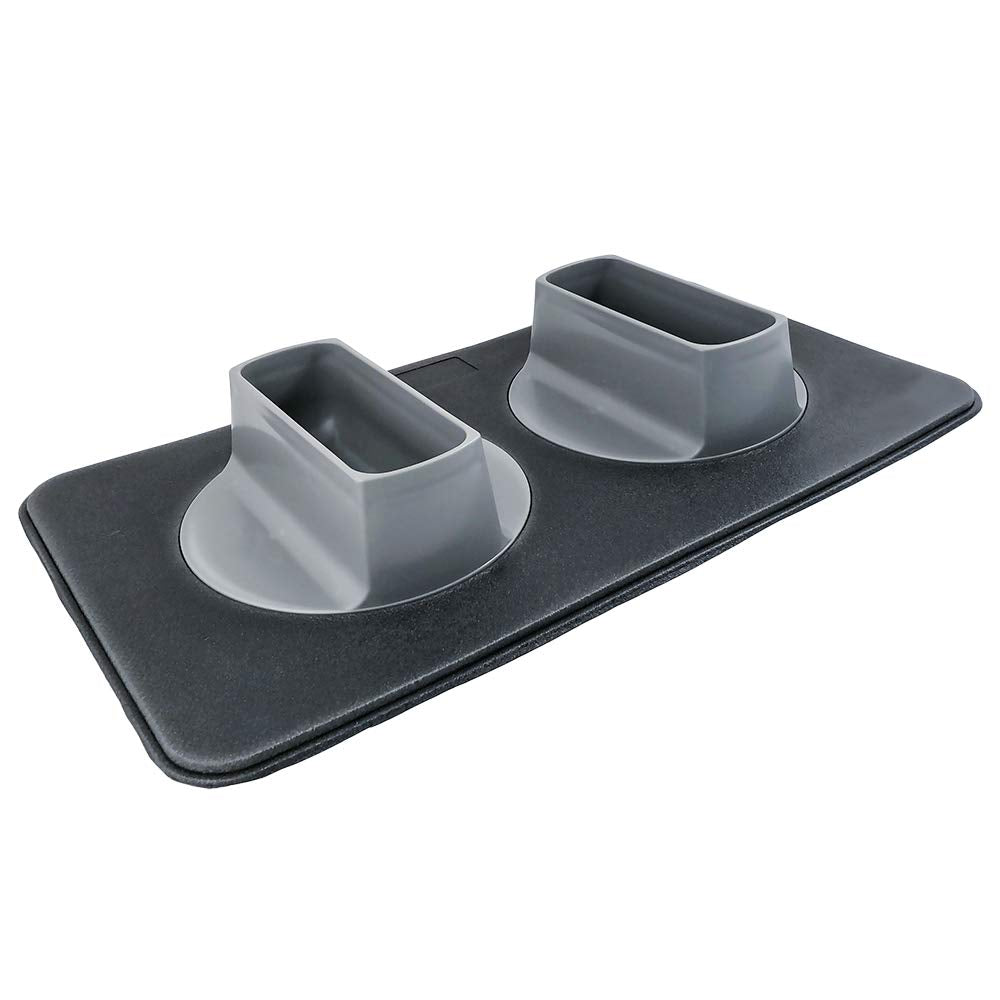 Flipo Ear Clear Bowl Set with two 36 oz bowls and matching mat for mess-free feeding