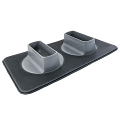 Flipo Ear Clear Bowl Set with two 36 oz bowls and matching mat for mess-free feeding