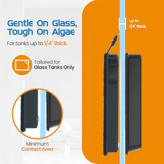 FL!PPER Flipper Cleaner Float dual-sided scrubber-scraper action for aquarium glass
