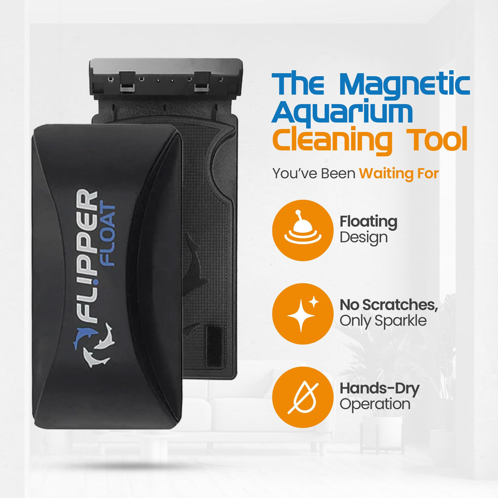 FL!PPER Float uses rare-earth magnets for strong cleaning power.