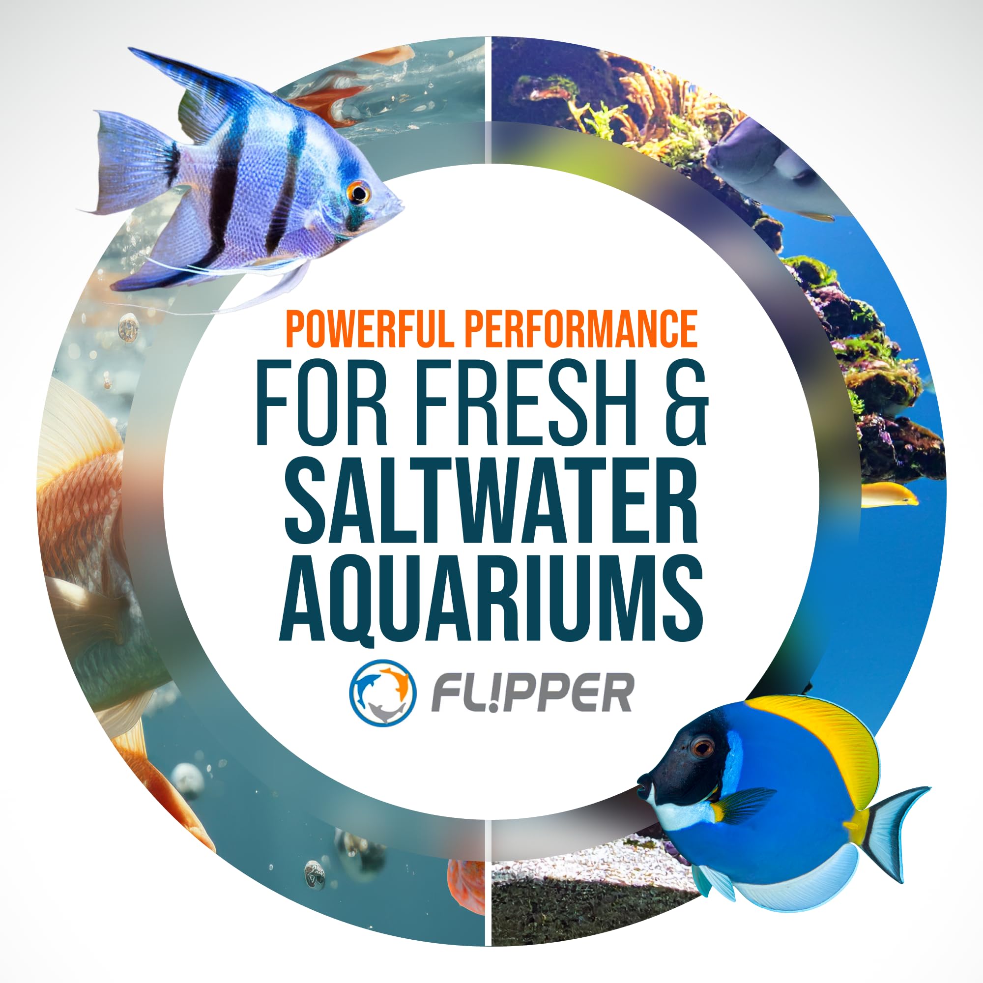 Flipper Edge magnetic cleaner enables hands-free scrubbing.