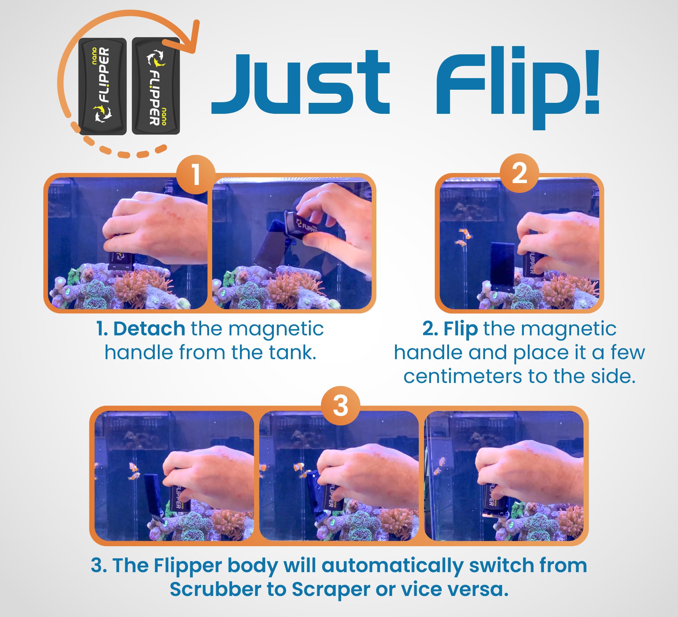 Flipper Nano buoyant design makes retrieval easy