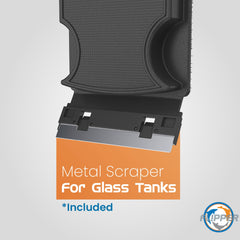 Flipper Nano magnetic cleaner on glass supports quick tank upkeep