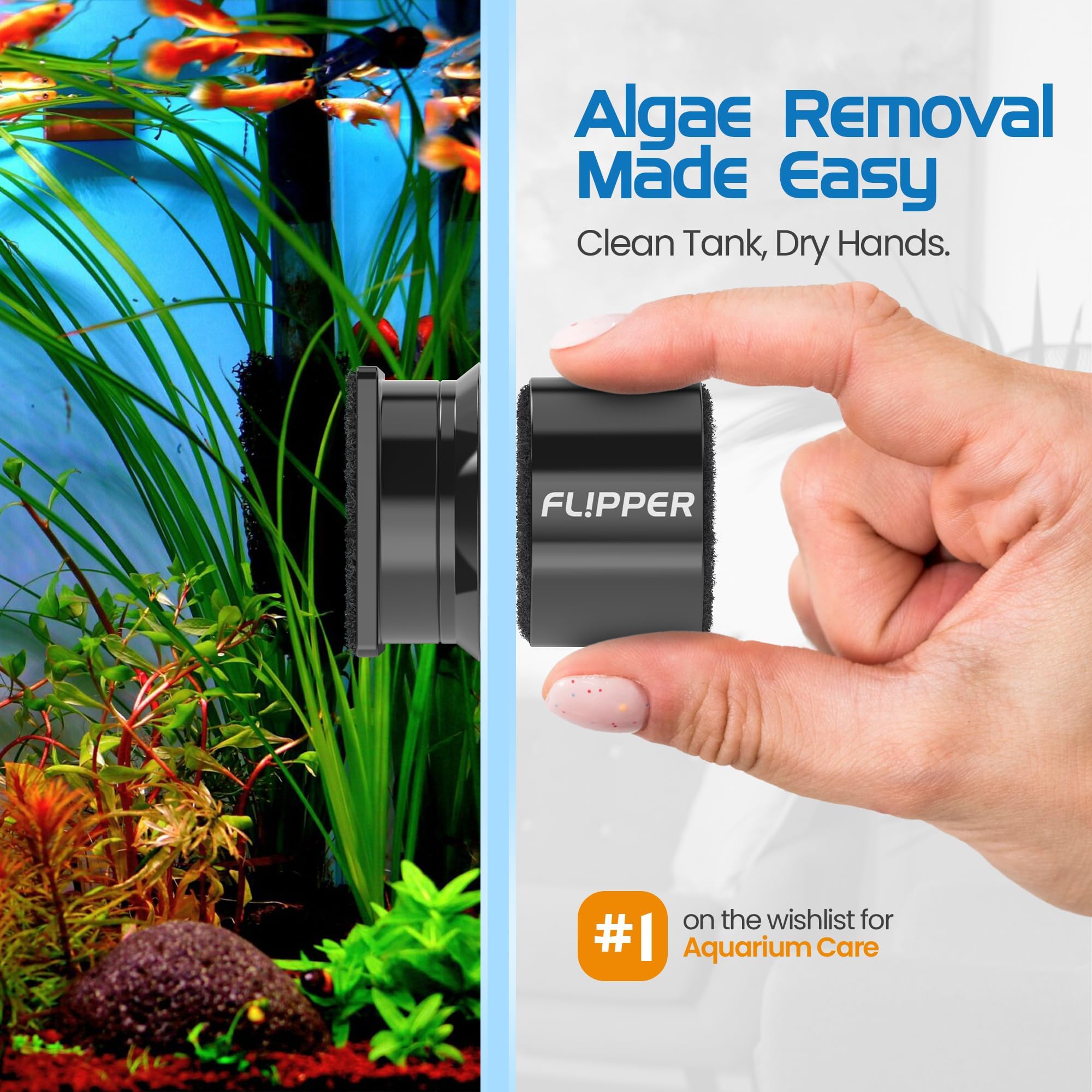 FL!PPER Pico removable scraper blade for quick debris removal