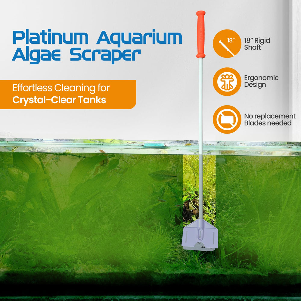 FL!PPER Platinum scraper blade with serrated edge protects acrylic
