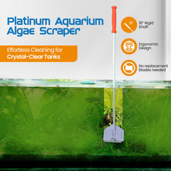 FL!PPER Platinum scraper blade with serrated edge protects acrylic