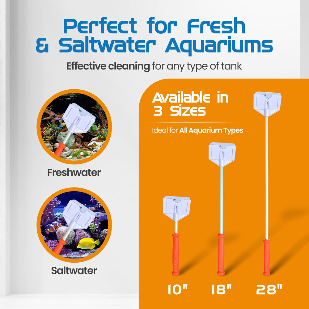 FL!PPER Platinum scraper in four sizes for different tanks