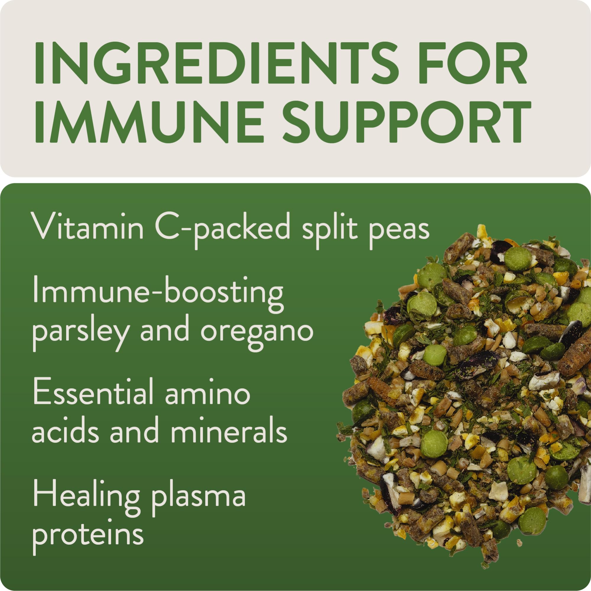 Defend ingredients like Vitamin C and parsley for flock health.