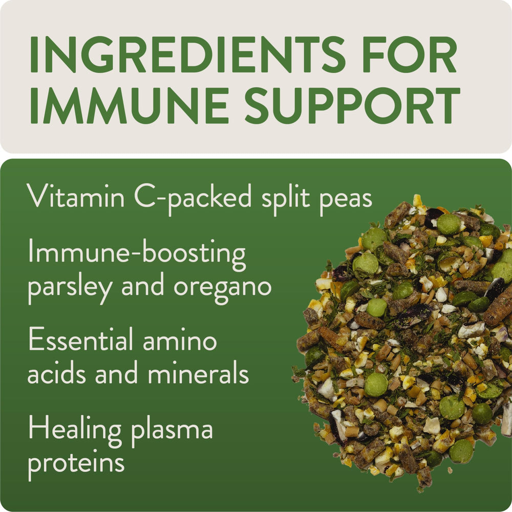 Defend ingredients like Vitamin C and parsley for flock health.
