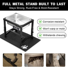 Flodomix anti-slip base keeps the stand stable on varied floors.