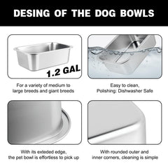 Flodomix anti-slip stand demonstrates stable water bowl on uneven floors