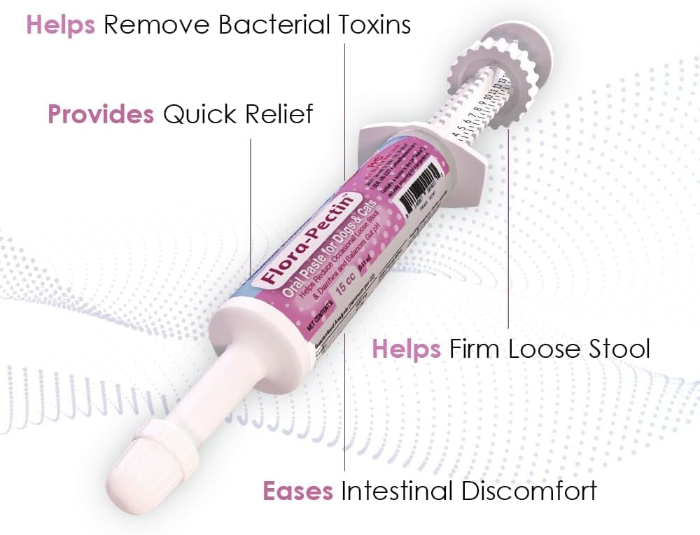 FLORA-PECTIN chicken-flavor paste makes dosing easier for dogs and cats.