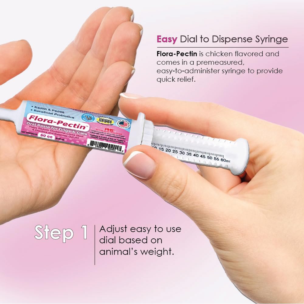 FLORA-PECTIN chicken-flavor paste appealing to pets during dosing