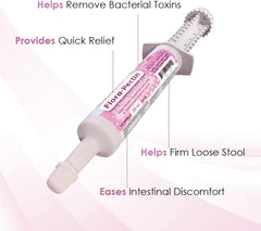FLORA-PECTIN paste dropper close-up for quick, pet-friendly dosing.