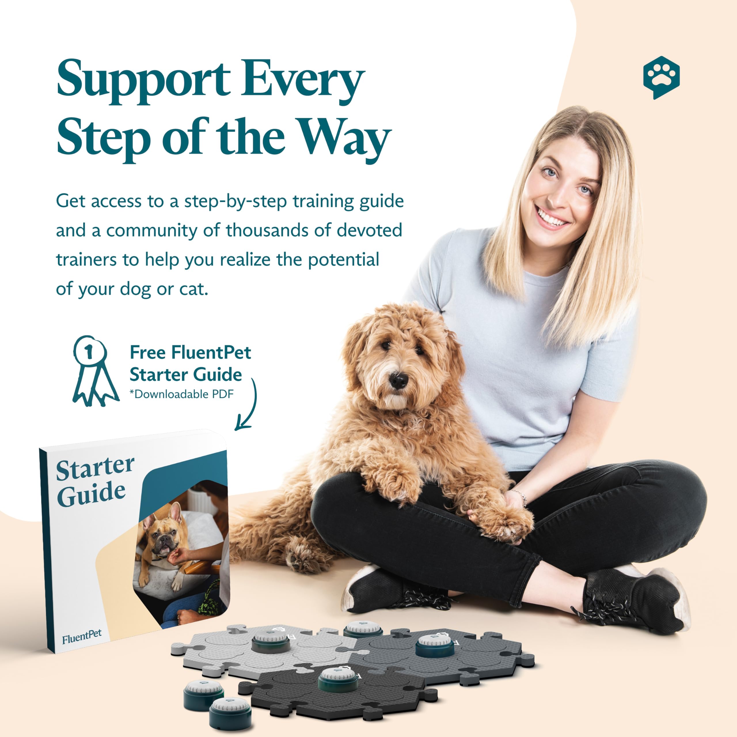 FluentPet expandable system grows with your pet's vocabulary over time