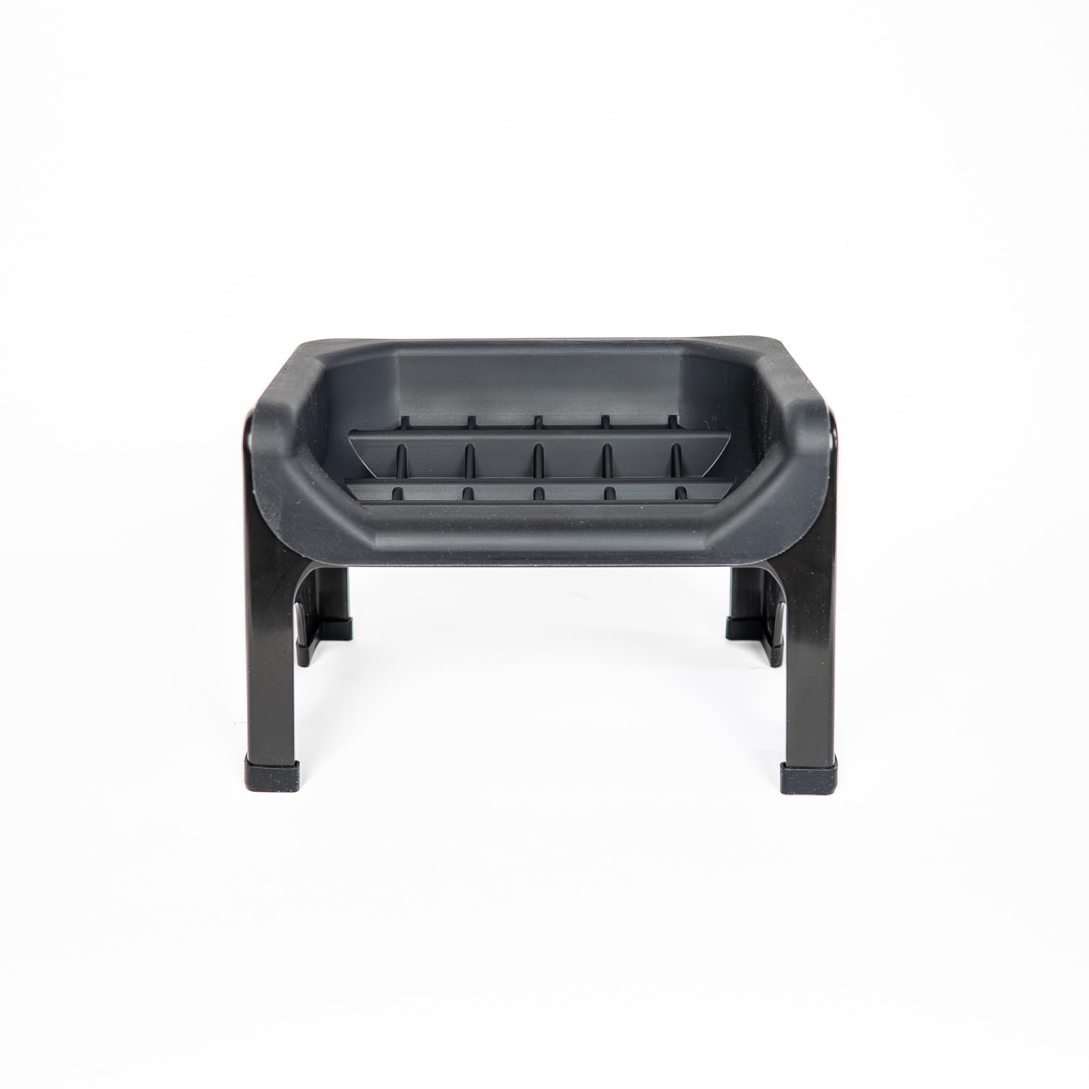 Fluff Trough elevated slow feeder bowl helps slow eating and reduce mess.
