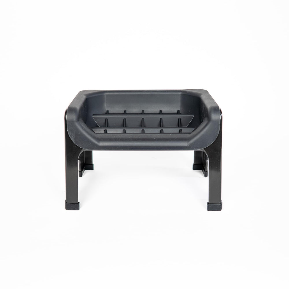 Fluff Trough elevated slow feeder bowl helps slow eating and reduce mess.