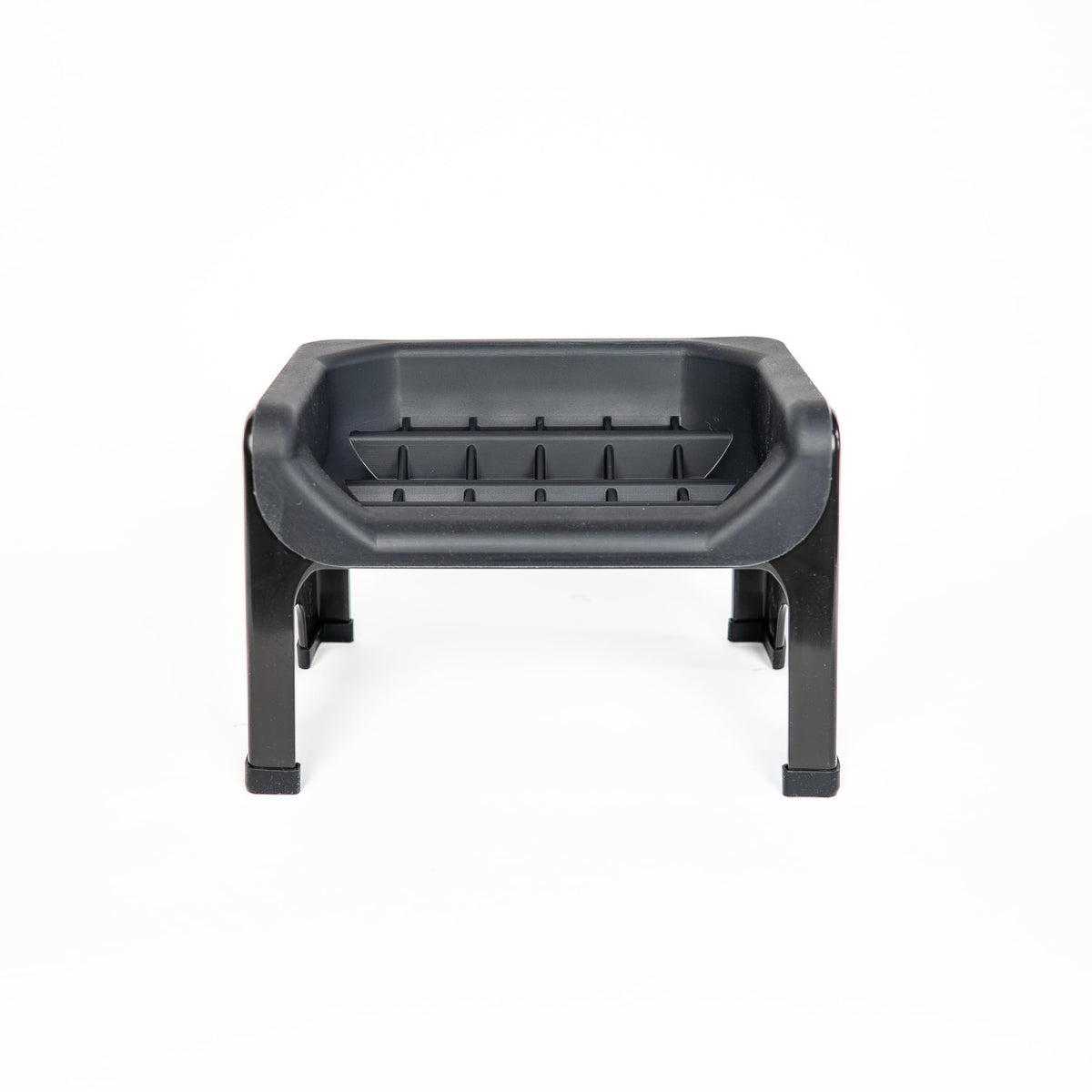 Fluff Trough elevated slow feeder bowl helps slow eating and reduce mess.