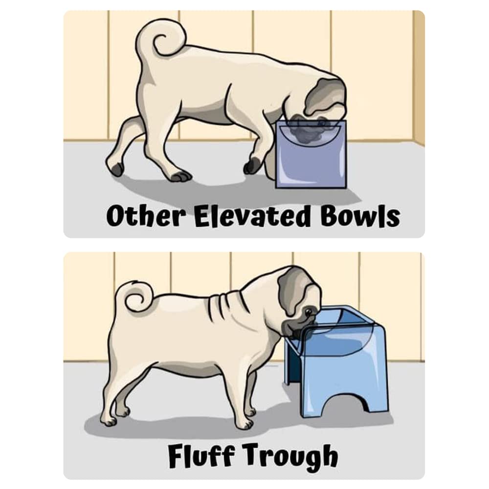 Fluff Trough silicone insert is removable and easy to clean.
