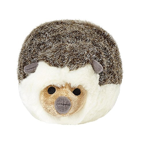 Fluff and Tuff Harriet Hedgehog in playtime pose shows durable stitching for safe interactive fun.