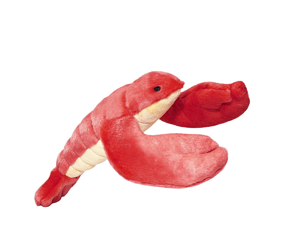 Fluff & Tuff Manny Lobster tail photo highlighting carry-friendly design for easy hugs.