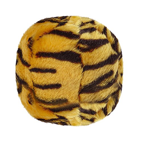 Fluff & Tuff Tiger Ball plush toy for fetch and easy cleaning.