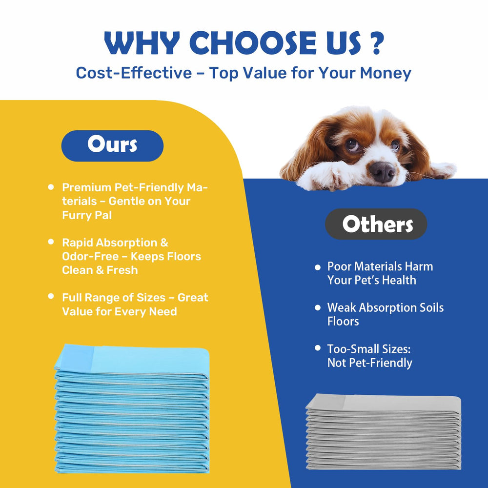FluffyDream 50-pads pack is convenient for frequent house-training and travel.