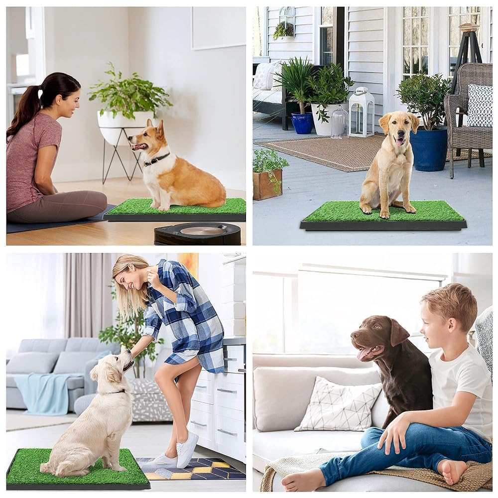 FluffyDream soft, dense turf provides a realistic feel for dogs.