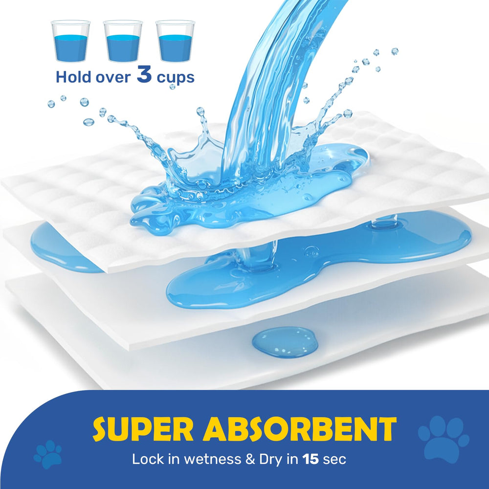 FluffyDream training pad built-in attractant guides pets toward the pad.
