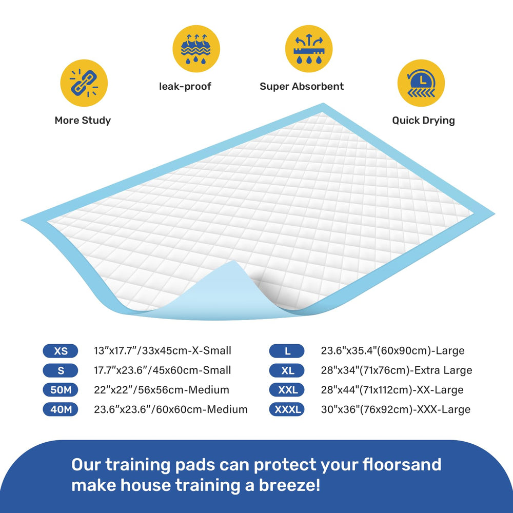 FluffyDream training pad suitable for puppies, small to medium dogs.