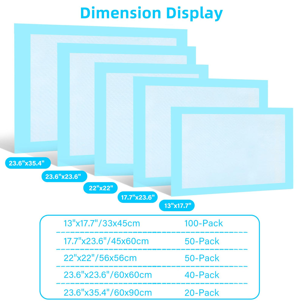 FluffyDream pad shows waterproof back layer to prevent leaks and protect floors.